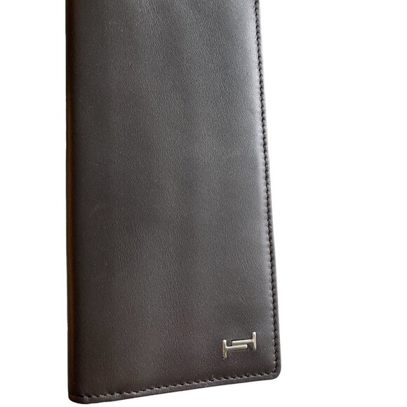 Tod's Italy Brown Leather T-plaque Vertical Wallet, XAMAMUB7400PZNS810 - Picture 1 of 7